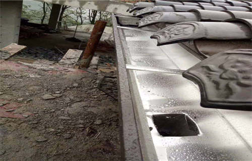 雨雪天檐口水槽安装方法多种规格供您选择